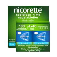 Nicorette Sugetabletter Cooldrops 4 mg - 160 sugetabl.