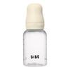 BIBS Baby Bottle Round Latex 150 ml Slow Flow Ivory - 1 stk.