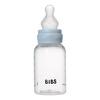 BIBS Baby Bottle Round Silicone 150 ml Slow Flow Baby Blue - 1 stk.