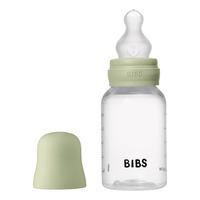 BIBS Baby Bottle Round Silicone 150 ml Slow Flow Sage - 1 stk.