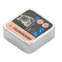 Faunakram pate til kat m. laks og græskartopping - 100 g.