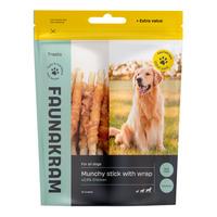 Faunakram tyggepind m. kyllingwrap, valuepack - 300 g.