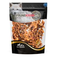 Faunakram griseører strips, 100% natural snack - 300 g.