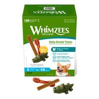 Whimzees godbidder blandet box S, 56 stk - 840 g