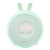 Rabbit & Friends Wakeup Lampe m. Vækkeur Grøn - 1 stk.