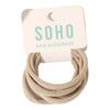 SOHO Alena Hårelastikker Beige - 6 stk.