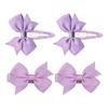 SOHO Ayla Sløjfe Hårspænder Light Lavender - 4 stk.