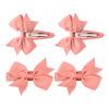 SOHO Ayla Sløjfe Hårspænder Peach - 4 stk.