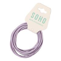 SOHO Ellie Hårelastik Lilla - 10 stk.