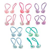 SOHO Akio Hårelastikker Hjerter - 20 stk.