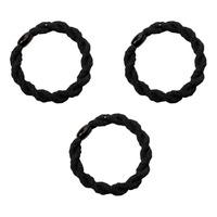 SOHO Karoline Hårelastikker Sort - 3 stk.