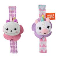 Bright Starts Bide-rangle-armbånd m. enhjørning og lama - 2 stk.