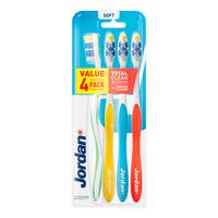 Jordan Total Clean Tandbørste Soft - 4 stk.