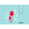 Teazers Rose Vibrator and Clitoris Stimulator - 1 stk.