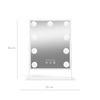 Gillian Jones Makeup Artist Mirror med 9 kraftige LED pærer - Hvid - 1 stk.