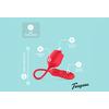 Teazers Rose Vibrator with Thrusting Dildo - 1 stk.
