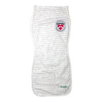 Woombie Swaddle Sock svøbepose uden lynlås, grå/hvide striber (0–3 mdr.) – 1 stk.