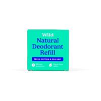 Wild Natural Deodorant Refill Fresh Cotton & Sea Salt - 40 g.