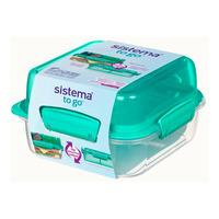 Sistema Lunch Stack Square 1,24 l flere farver - 1 stk.
