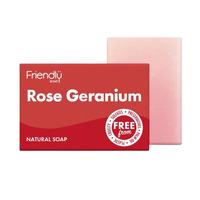 Friendly Sæbebar Rose & Geranium  - 1 stk.