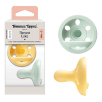 Tommee Tippee breast like sutter 0-6 mdr. - 2 stk.