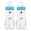 MAM Easy Active Baby Bottle 330 ml. - Blue - 2 stk.