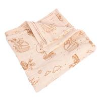 Filibabba Stor stofble / svøb 120x120 cm GOTS - Dreamy Adventurers - 1 stk.