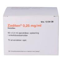 Zaditen 2care4 0,25 mg/g øjendråber enkeltdosis - 60x0,4 ml.