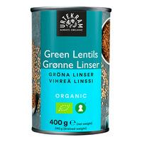 Urtekram grønne linser i dåse Ø - 400 g