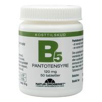 Natur-Drogeriet B5 Pantotensyre 120 mg - 50 tabl.
