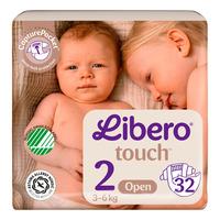 Libero Touch 2 Åben Ble 3-6 kg - 32 stk.