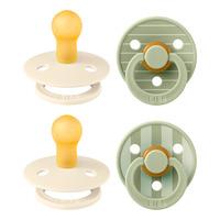 BIBS Studio Colour Pin Ivory Vanilla Mix/Pin Sage Mix - Flere størrelser