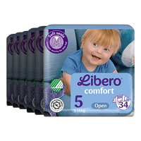 Libero Comfort 5 Åben Ble - 6 x 34 stk.