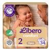 Libero Newborn 2 Åben Ble 3-6 kg - 34 stk.