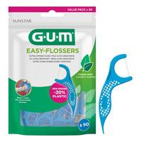 Gum Easy Flossers Tandtråd m. flourid - 90 stk.