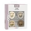 BIBS Colour Latex Rund Ivory/Sand/Vanilla/Dark Oak 4 pak - Flere størrelser