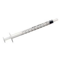 KD-Ject III sprøjte 3-k 1ml LS centrisk konisk stempel - 100 stk.