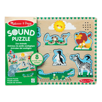 Melissa and Doug Zoo Dyrelyd Puslespil - 1 stk.