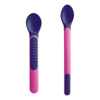 MAM Heat Sensitive Spoons & Cover - 2 stk.