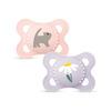 MAM Original Naturgummi Sut Pink/Lilla 0-6 mdr. - 2 stk.
