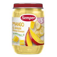 Semper Frugtpure m. Mango og Banan 5 mdr. Ø - 190 g.