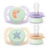 Philips Avent Sut Ultra Start Nighttime 0-2 m - lilla, gul - 2 stk.