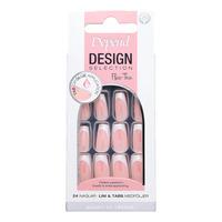 Depend Cosmetic Design Selection French White Chrome Short Coffin - 1 stk.