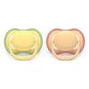 Philips Avent Sut Ultra Air 0-6 m - gul, orange - 2 stk.